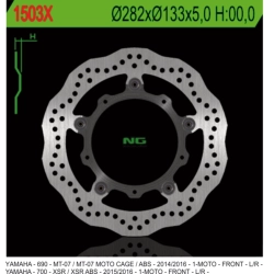 NG1503X tarcza hamulcowa PRZÓD YAMAHA MT07/ ABS 13-17, TRACER 700 16-17, XSR 700/ ABS 16-17 WAVE (282X133X5) (5X8,5MM)