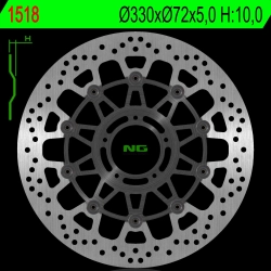 NG1518 tarcza hamulcowa PRZÓD DUCATI MULTISTRADA 1200 15-18 (330X72X5,0MM) (5X8,5MM)