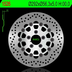 NG1526 tarcza hamulcowa TYŁ HARLEY DAVIDSON SOFTAIL 1690/1800 12-17, DYNA 00-17, SPORTSTER 00-13, TOURING 0008 PŁYWAJĄCA