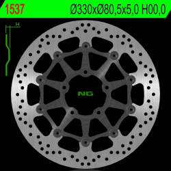 NG1537 tarcza hamulcowa PRZÓD KAWASAKI ZX 10R 16-18 (330X80,5X5) (5X10,5MM)