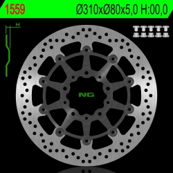 NG1559 tarcza hamulcowa PRZÓD KAWASAKI Z1000 ABS 15-17, Z 1000 15-17, ZX6R 13-17, Z800 12-18, GTR1400 07-18, ZZR1400 06-