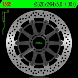 NG1565 tarcza hamulcowa PRZÓD KTM SUPERDUKE 1290 14-22 (320X64X5,0MM) (5X8,5MM) PŁYWAJĄCA