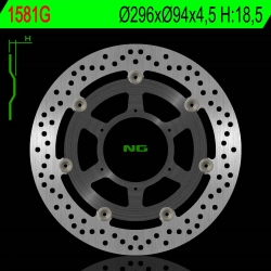 NG1581G tarcza hamulcowa PRZÓD HONDA CBF600 ABS 08-11, CBF1000 ABS 06-16, CBR250 ABS 11-16, CBR300R ABS 14-20 (296X94X4,