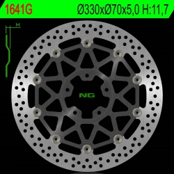 NG1641G tarcza hamulcowa PRZÓD KAWASAKI ZX 10R 17-18 (330X70X5,0MM) (5X10,5MM) PŁYWAJĄCA (ŚRODEKALUMINIOWY)