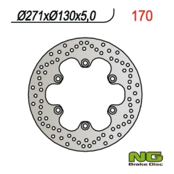 NG170 tarcza hamulcowa PRZÓD KAWASAKI GPZ500 S (90-03), GPZ900R, GPZ600/750/900 (271x130x5) (6X10,5MM)