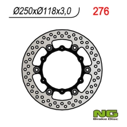 NG276 tarcza hamulcowa PRZÓD YAMAHA YZ/YZF/WRF 01-19 PŁYWAJĄCA (250x118x3)(6X6,50MM), SUZUKI RM 125/250 99-10