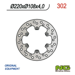 NG302 tarcza hamulcowa TYŁ GAS GAS 94-99 (220x108x4/ 3,5/ 4)