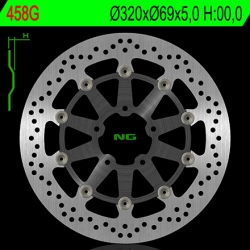 NG458G tarcza hamulcowa PRZÓD SUZUKIGSXR600/750 97-03,GSXR1000 00-04, TL1000,GSXR1300 HAYABUSA 99-07,GSX1400 02-07 (320X