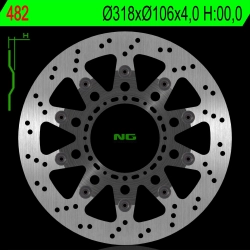 NG482 tarcza hamulcowa PRZÓD HONDA NSR 125 93-03 PŁYWAJĄCA (318X106X4,0 MM) (6X8,5MM) NA ZAMÓWIENIE