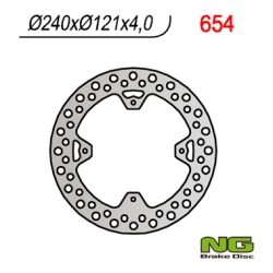 NG654 tarcza hamulcowa TYŁ HONDA CR125/250 02-07, CRF250/450R 04-21 (240X121,5X4)