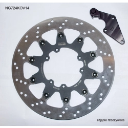 NG724KOV14 tarcza hamulcowa PRZÓD Z ADAPTEREM OVERSIZE (320X101X5) HONDA CR125 04-09, CRF250R/X 04-14, CRF450R 04-14, CR