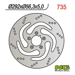 NG735 tarcza hamulcowa PRZÓD HARLEY-DAVIDSON 883/1200/1450/1584/1690/1340 (292MMX56,3MMX5MM) (5X8,5MM)