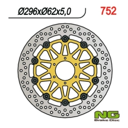 NG752 tarcza hamulcowa PRZÓD HONDA XL1000V 99-03, VFR800 98-16, V-TEC 02-13, CROSS RUNNER 11-14, F6C 97-03, CBR600 F4 99