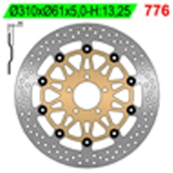 NG776 tarcza hamulcowa PRZÓD KAWASAKI ZRX 1100/1200, ZX 9R 00-01 (310x61x5)