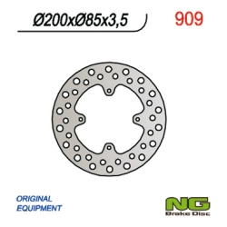 NG909 tarcza hamulcowa TYŁ SUZUKI RM 85 05-20(6x6,5mm) (200X85X3,5)