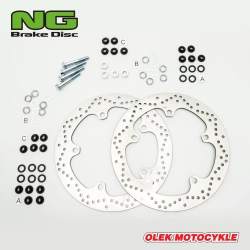 NG1046K28 tarcza hamulcowa PRZÓD BMW R1200GS/ADV 13-18, R 1250GS/ADV 19-22, R 1300GS 22, (320X181X4,8MM) (5X14,0MM) (ZES