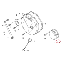 ATHENA S410210016008 USZCZELKA PRAWEGO DEKIELKA SILNIKA HONDA CB 750 SEVEN FIFTY 92-03, CBX 750 84-95, CBR 1000F 87-93 M