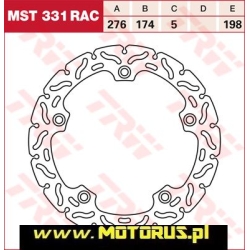 TRW MST331RAC motocyklowa tarcza hamulcowa średnica 276mm BMW R850R, R1100 R/GS/RT/S/RS , R1150 R/GS/RT/S/RS K1200GT skl