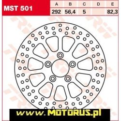 TRW MST501 motocyklowa tarcza hamulcowa MOTORUS.PL